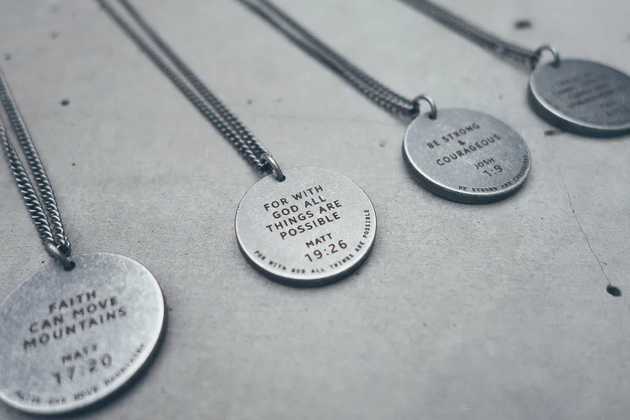 Gunmetal Round Necklace