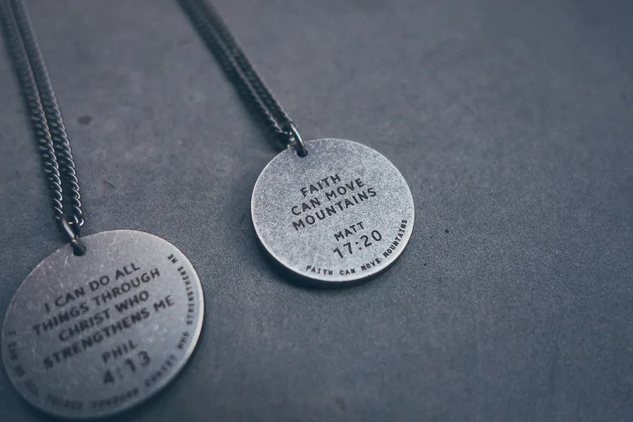 Gunmetal Round Necklace