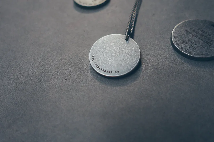 Gunmetal Round Necklace