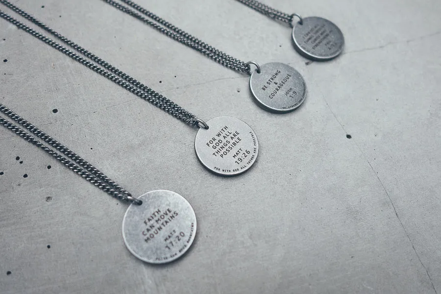 Gunmetal Round Necklace