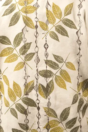 Hand Printed Leafy Jungle