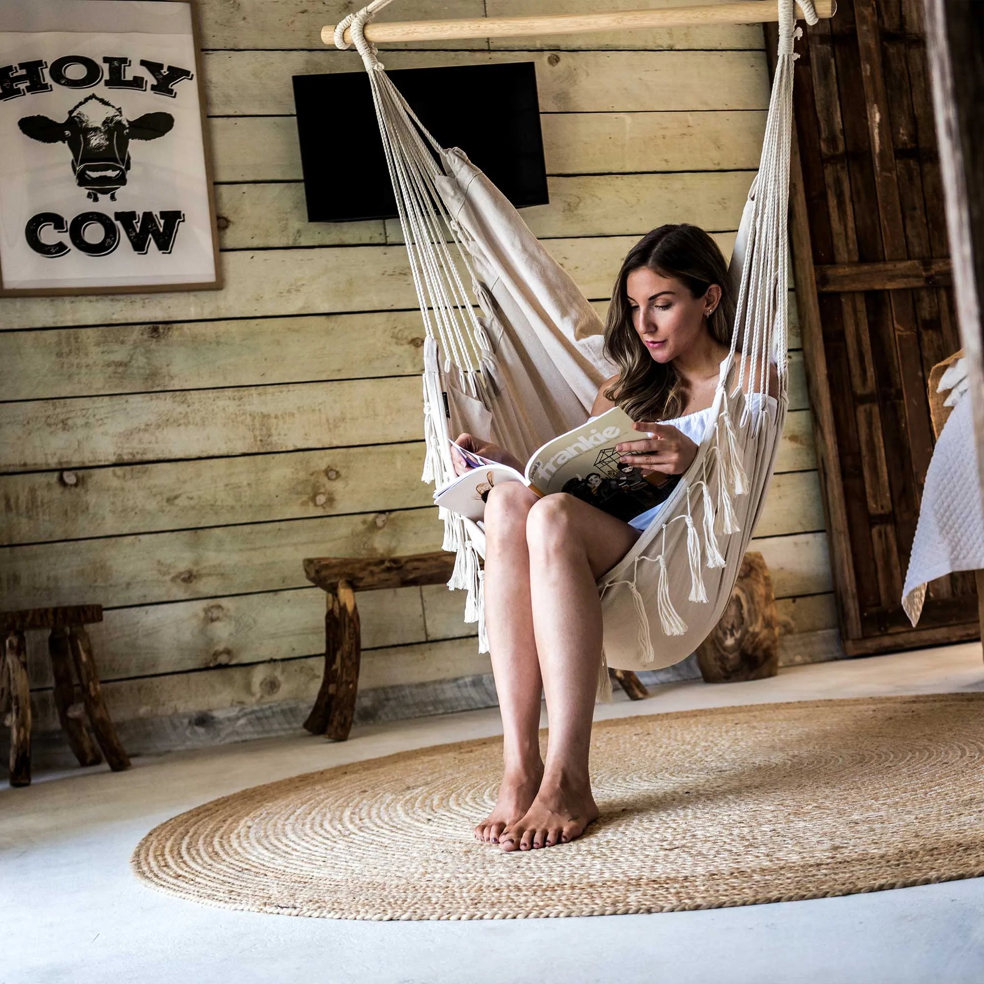 Hanging Hammock Chair (Ivory)
