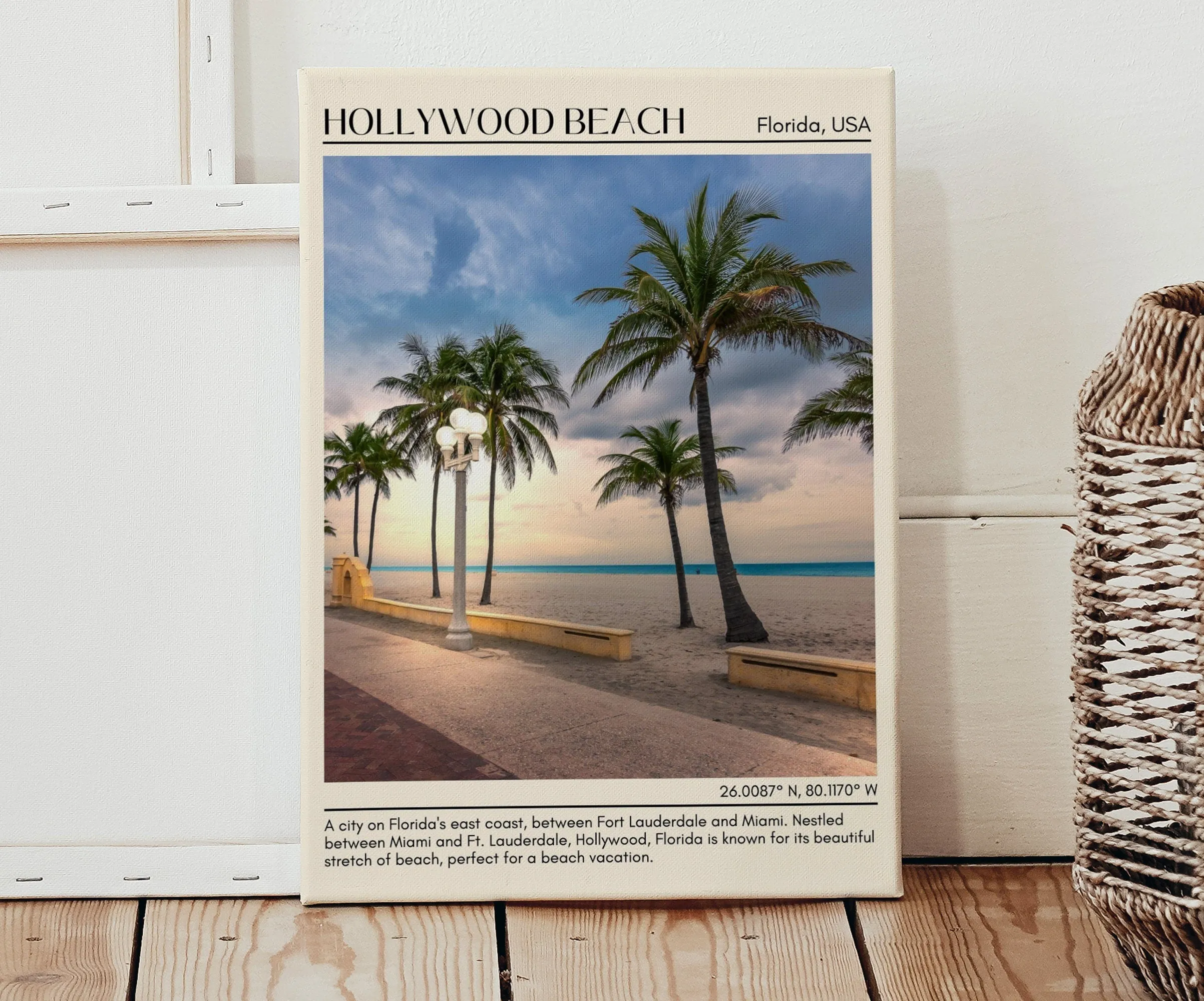 Hollywood Beach Wall Canvas, Florida, USA