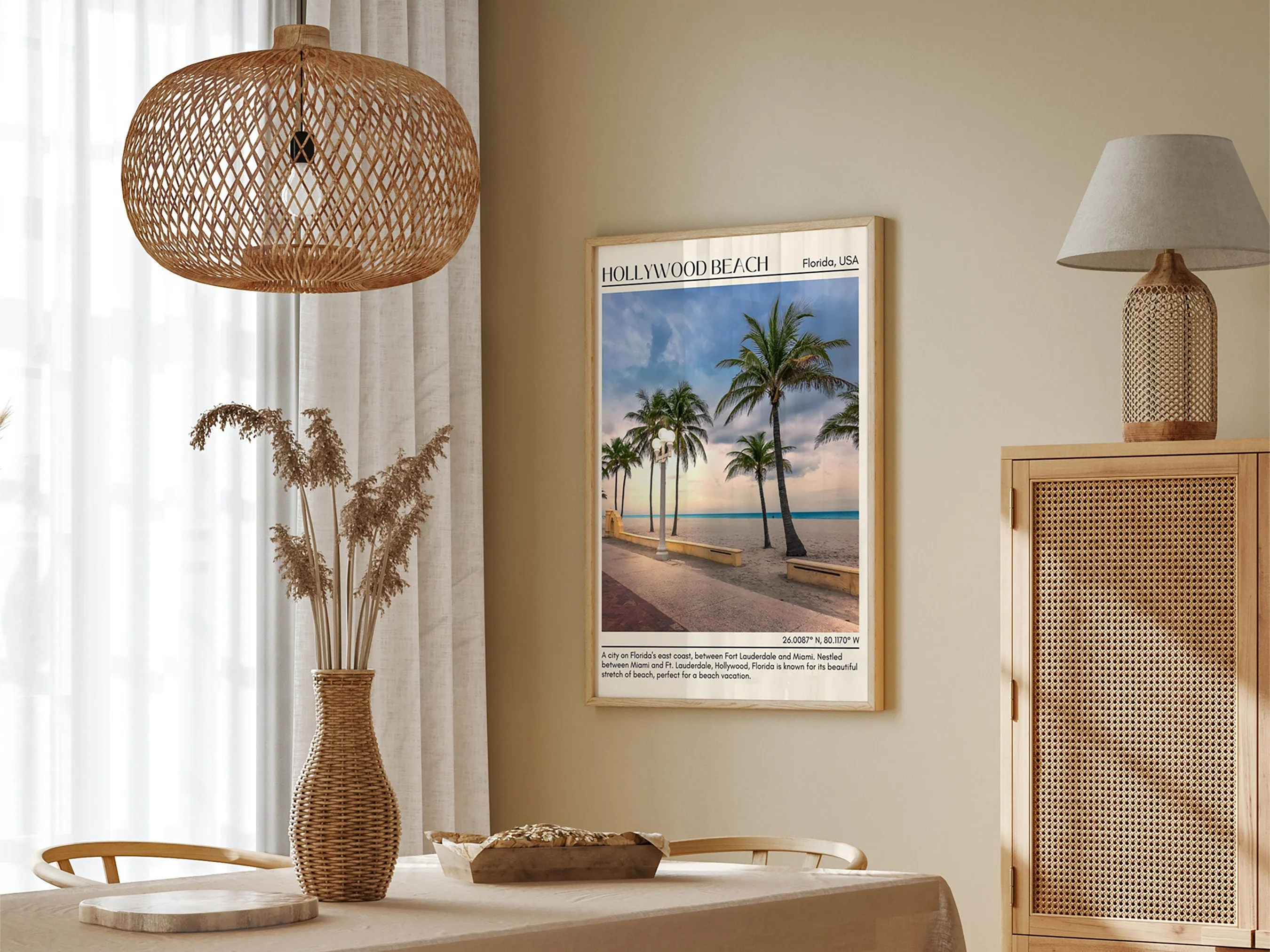 Hollywood Beach Wall Canvas, Florida, USA