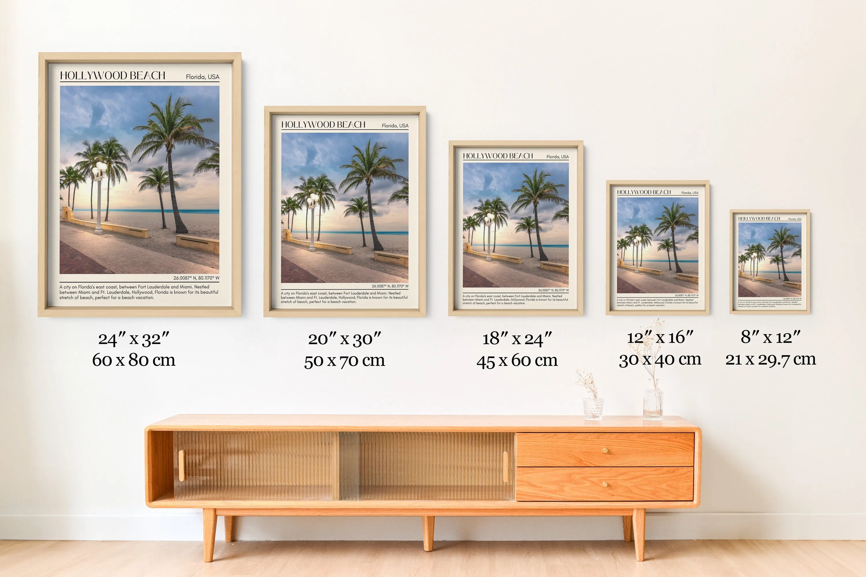 Hollywood Beach Wall Canvas, Florida, USA