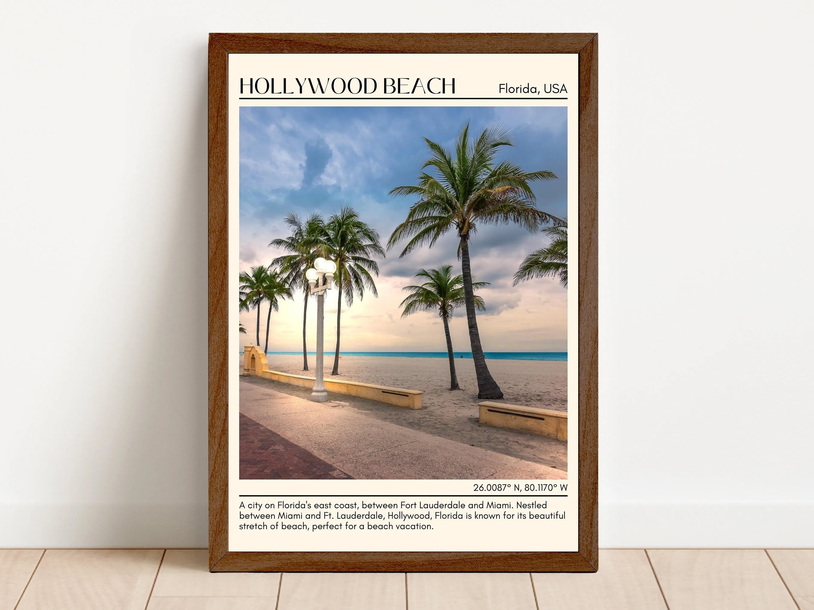 Hollywood Beach Wall Canvas, Florida, USA