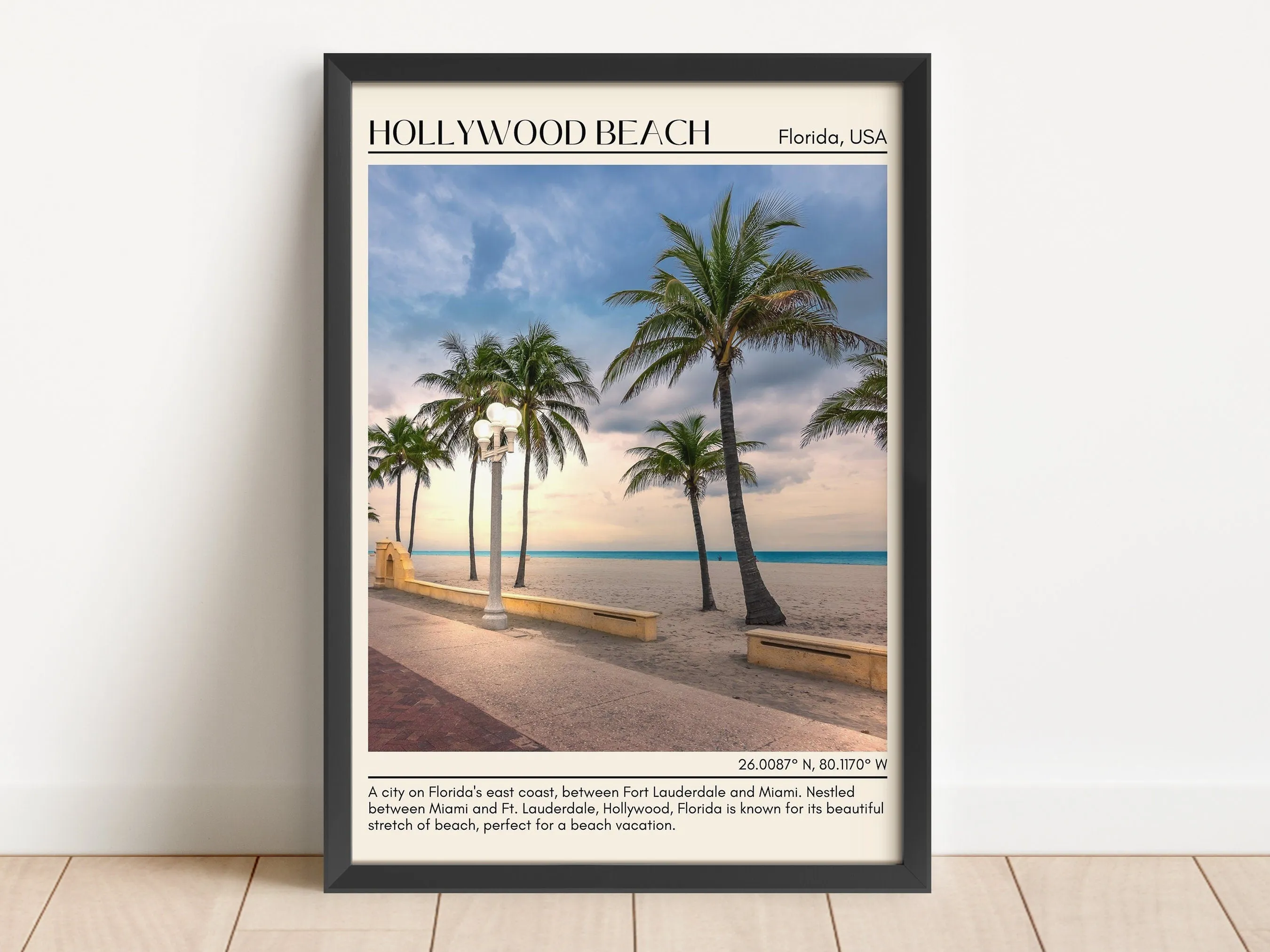 Hollywood Beach Wall Canvas, Florida, USA