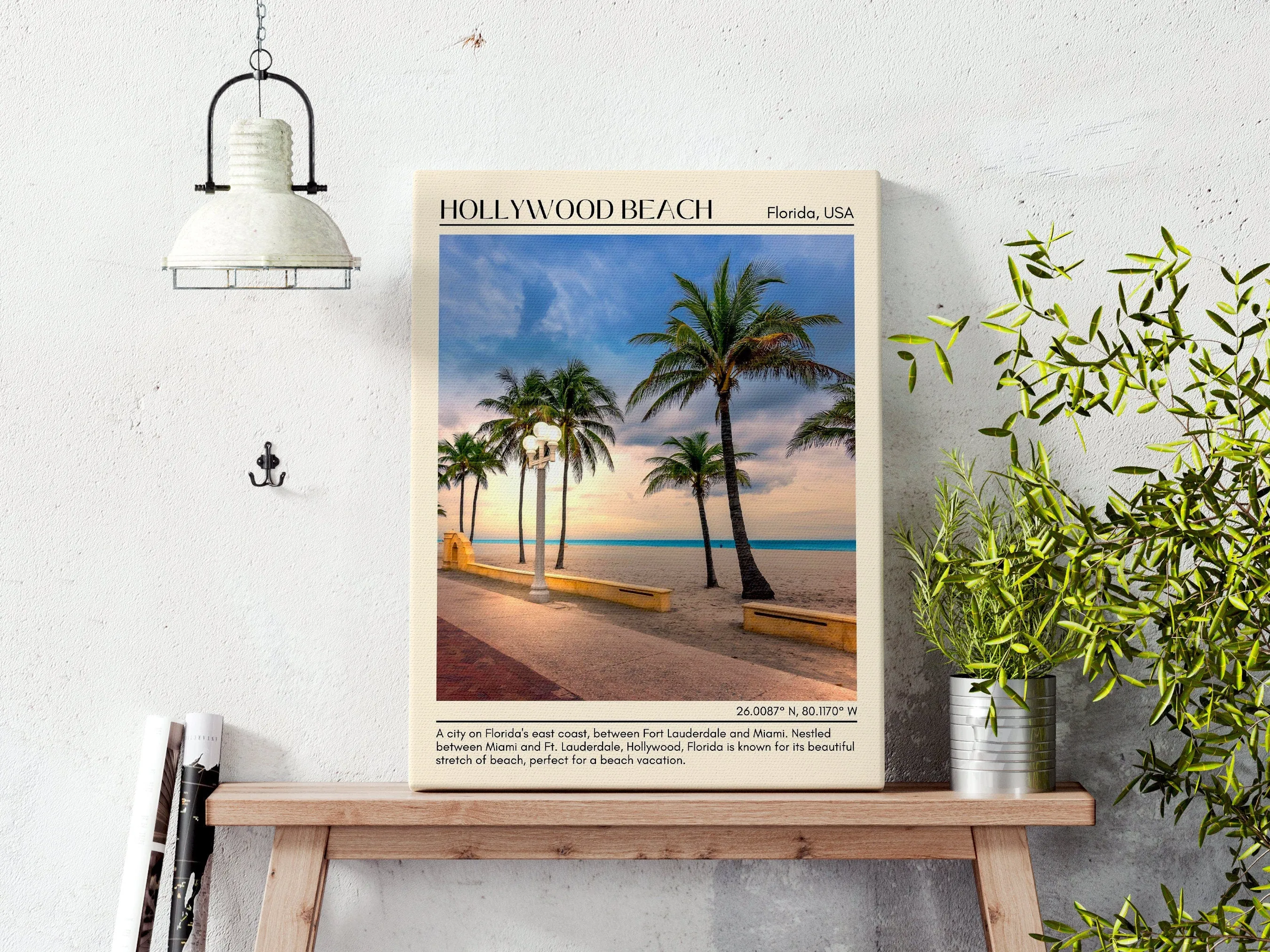 Hollywood Beach Wall Canvas, Florida, USA