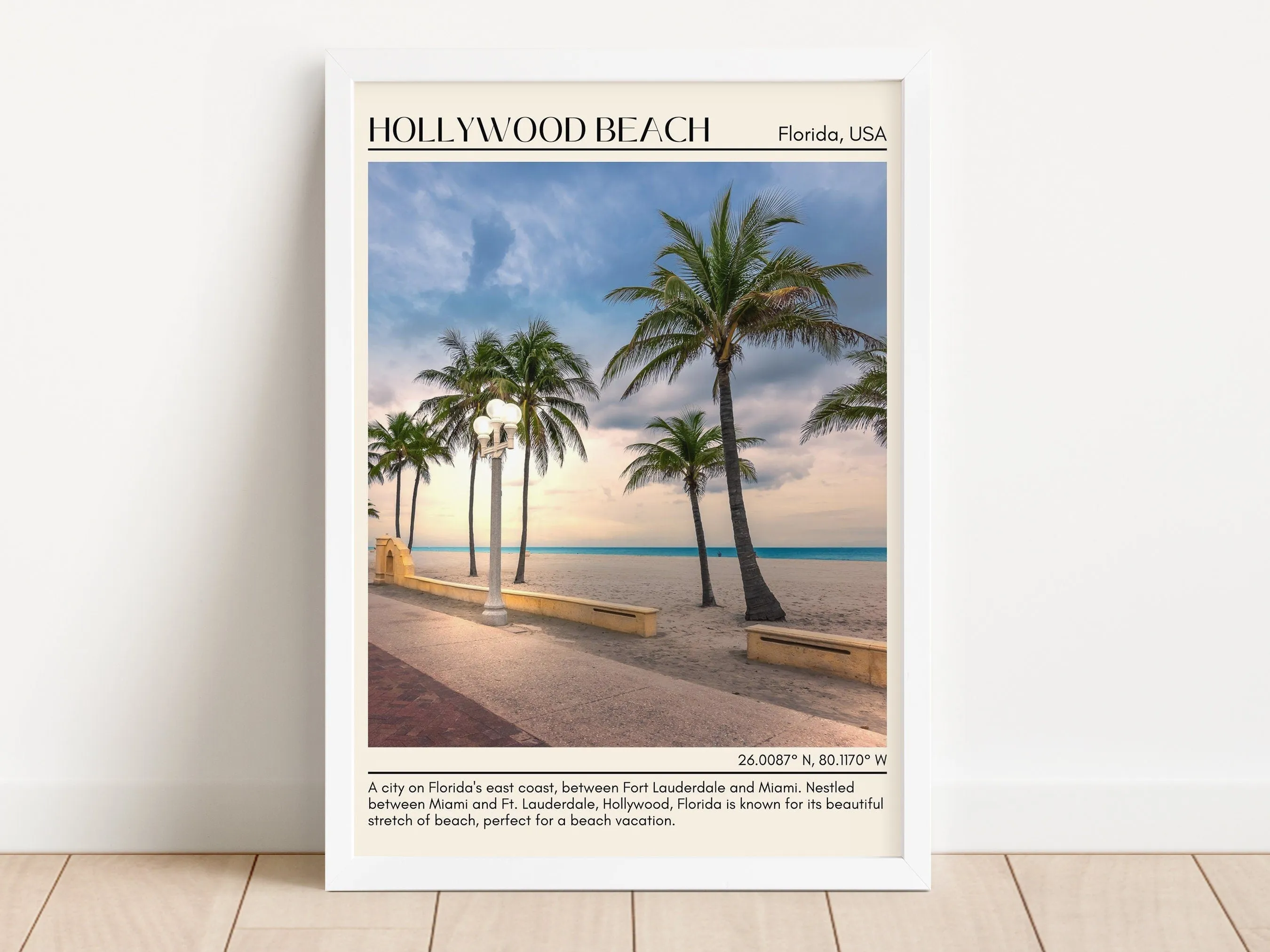 Hollywood Beach Wall Canvas, Florida, USA
