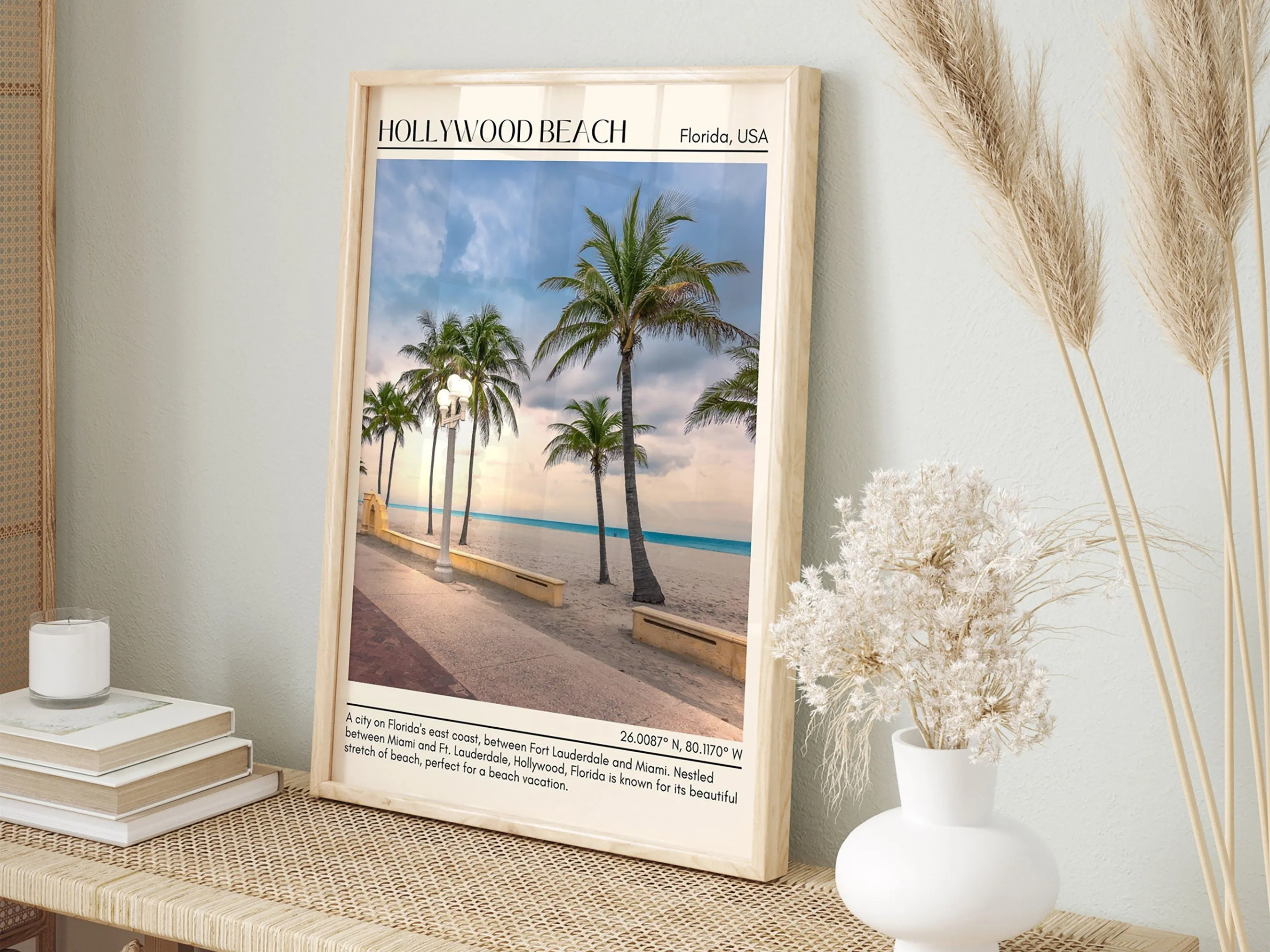 Hollywood Beach Wall Canvas, Florida, USA