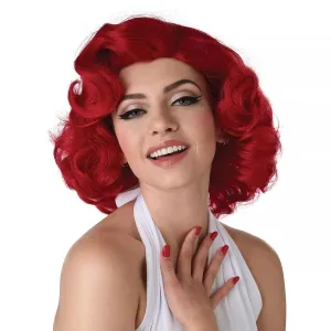 Hollywood Glamour Adult Wig (Red)