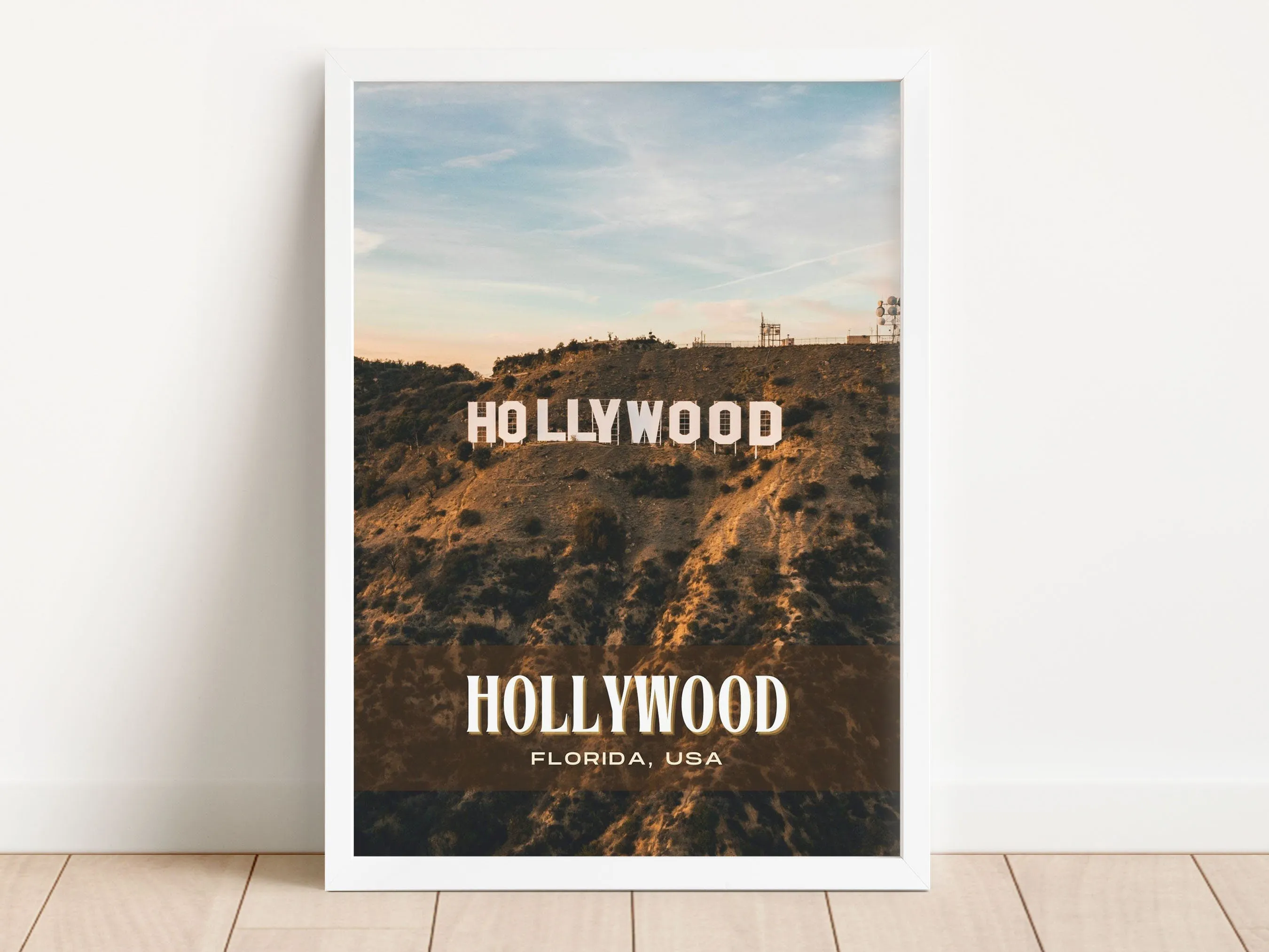 Hollywood Retro Wall Art, Florida, USA