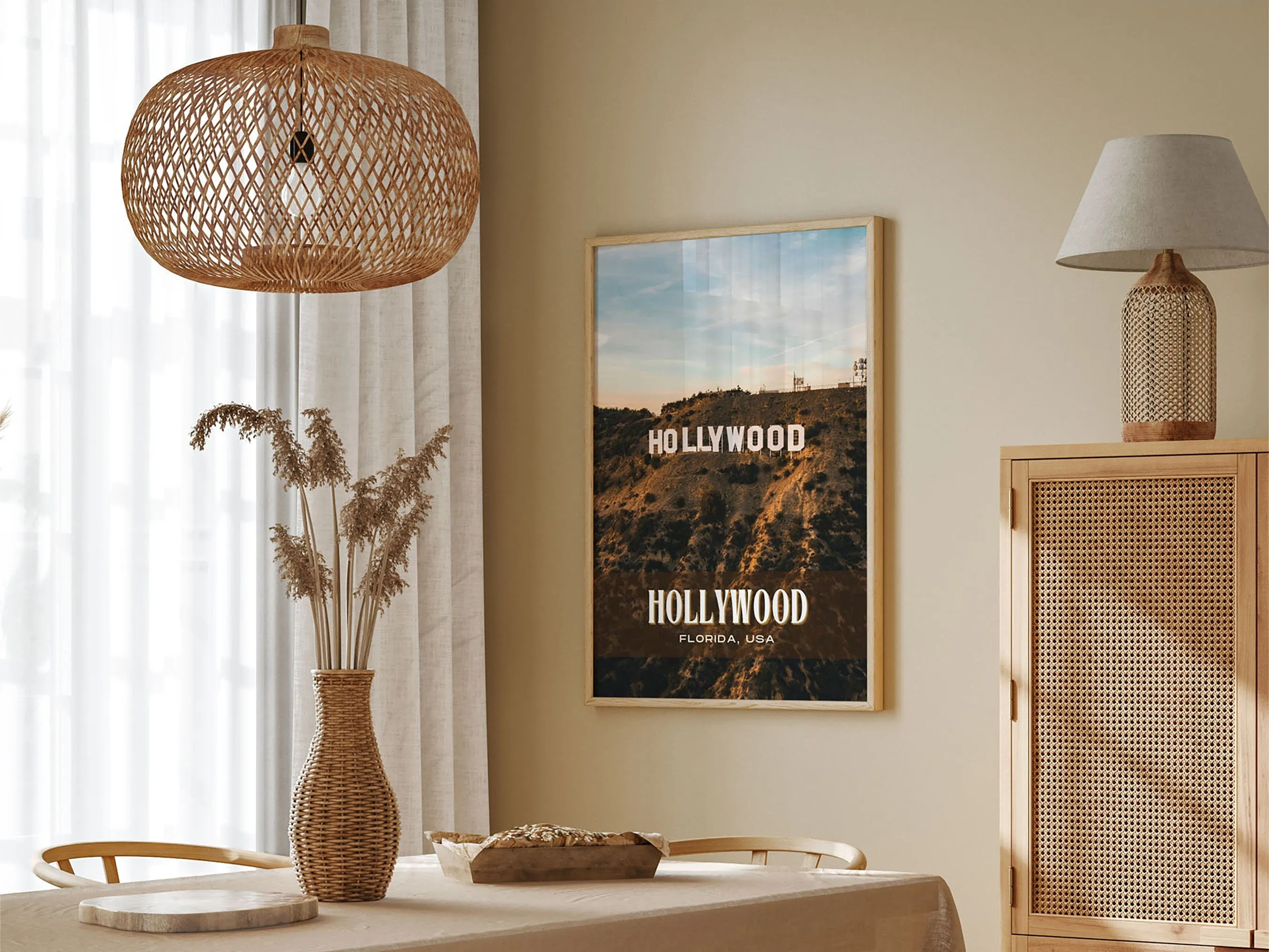 Hollywood Retro Wall Art, Florida, USA