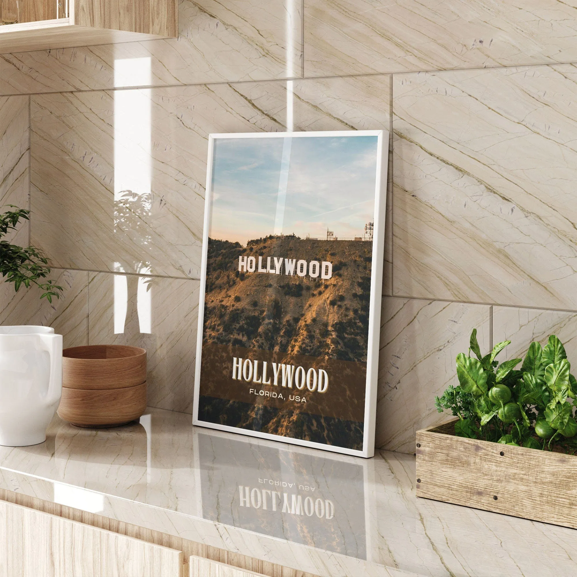 Hollywood Retro Wall Art, Florida, USA