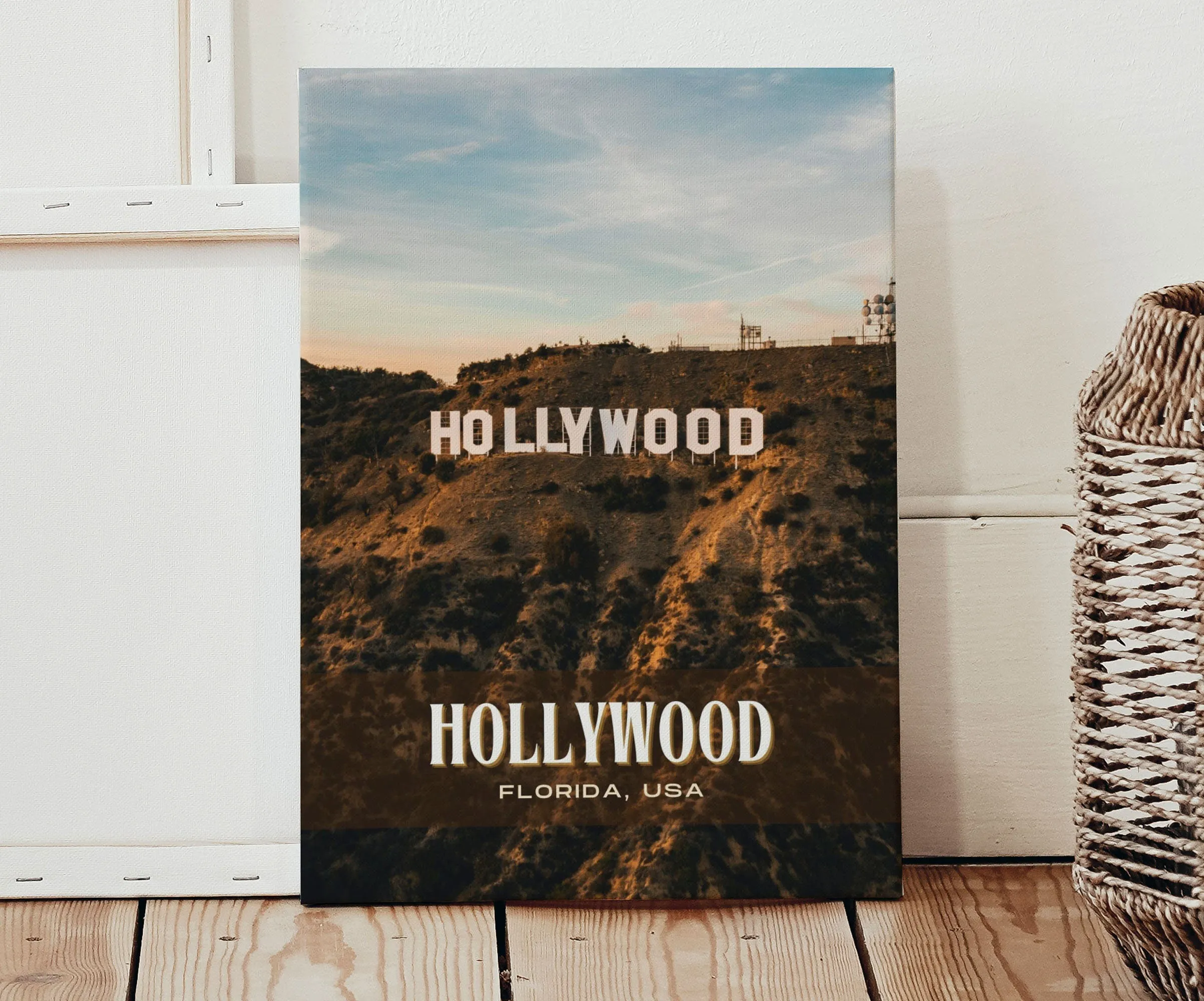 Hollywood Retro Wall Art, Florida, USA