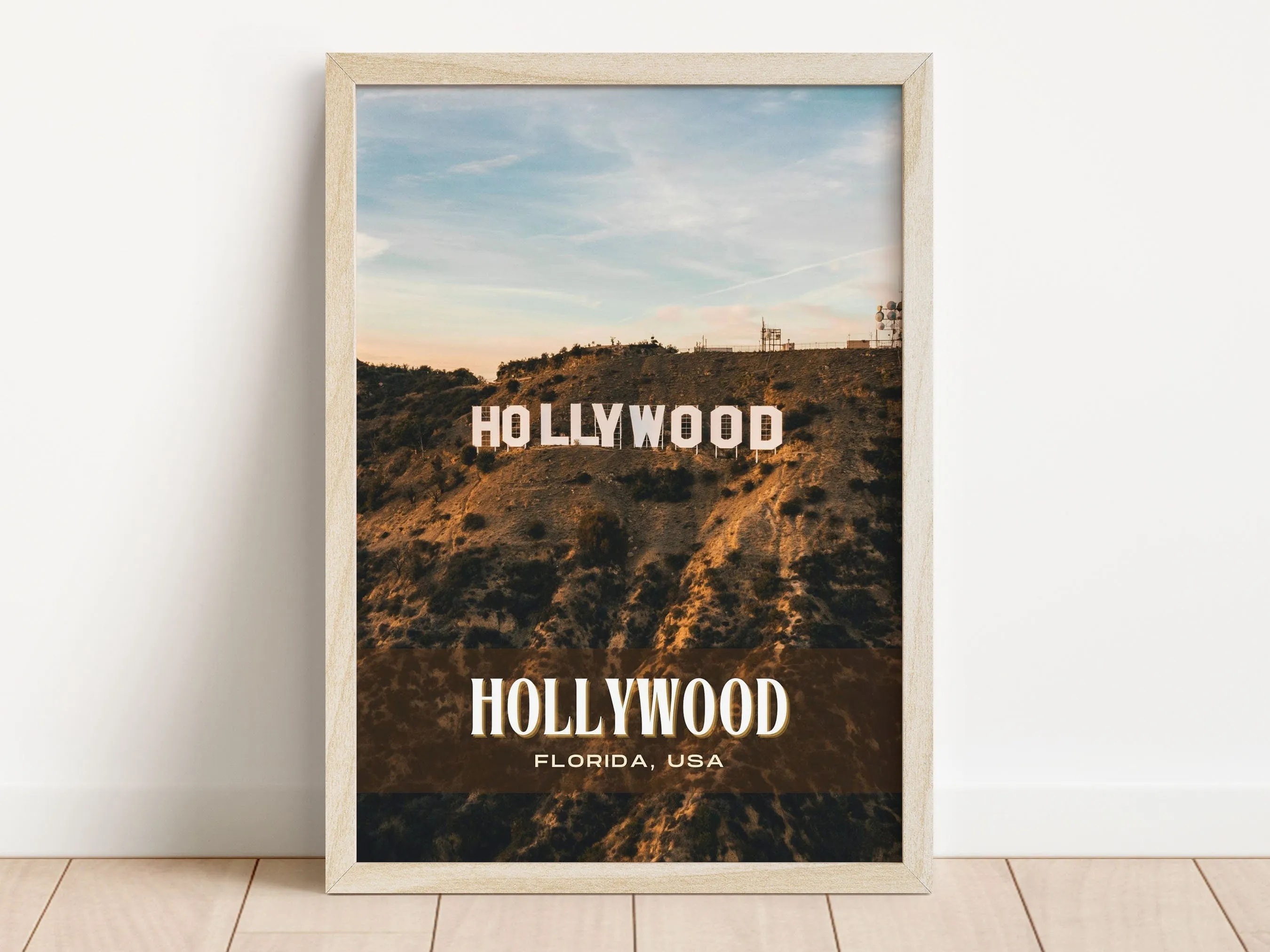 Hollywood Retro Wall Art, Florida, USA