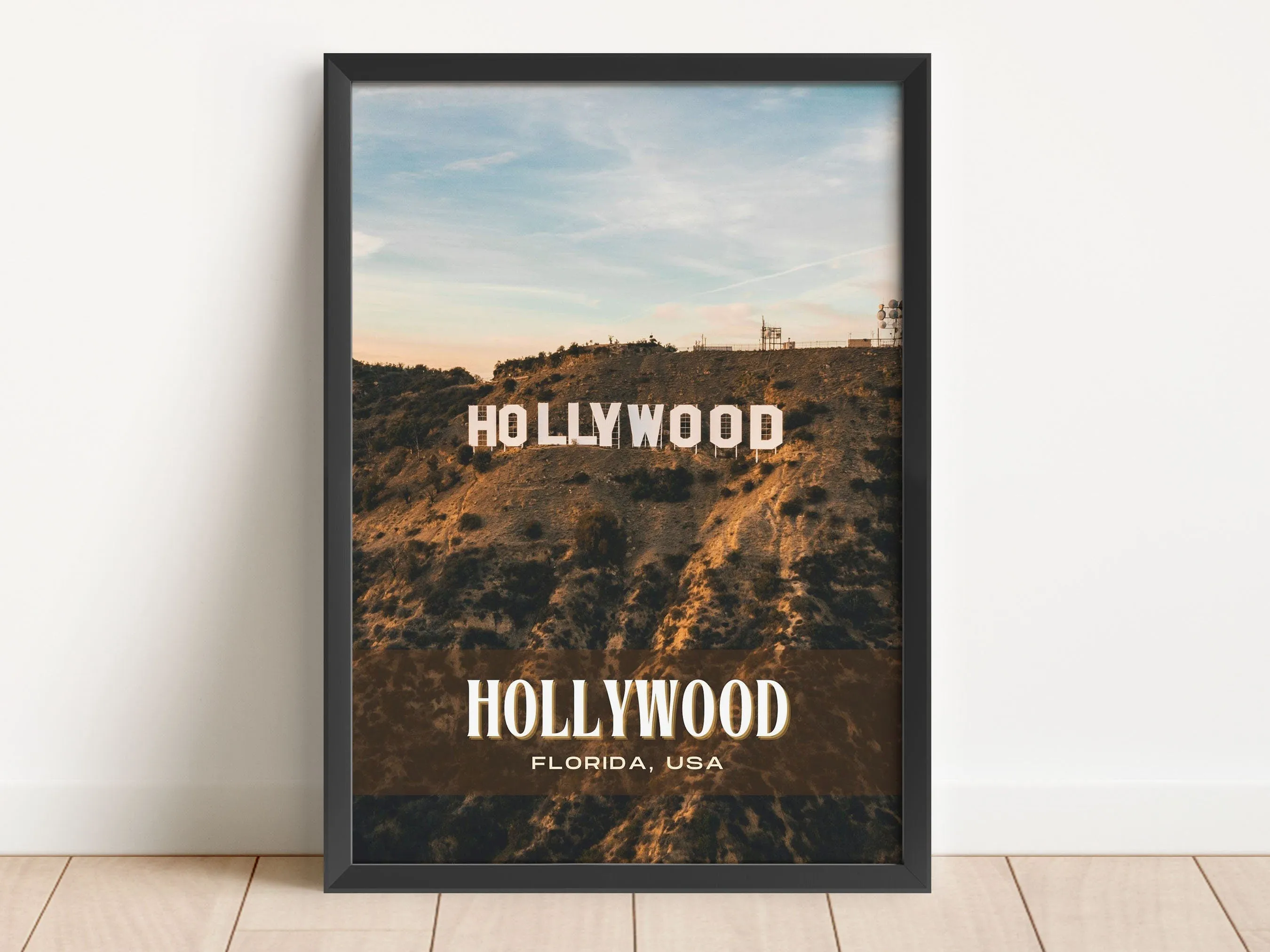 Hollywood Retro Wall Art, Florida, USA