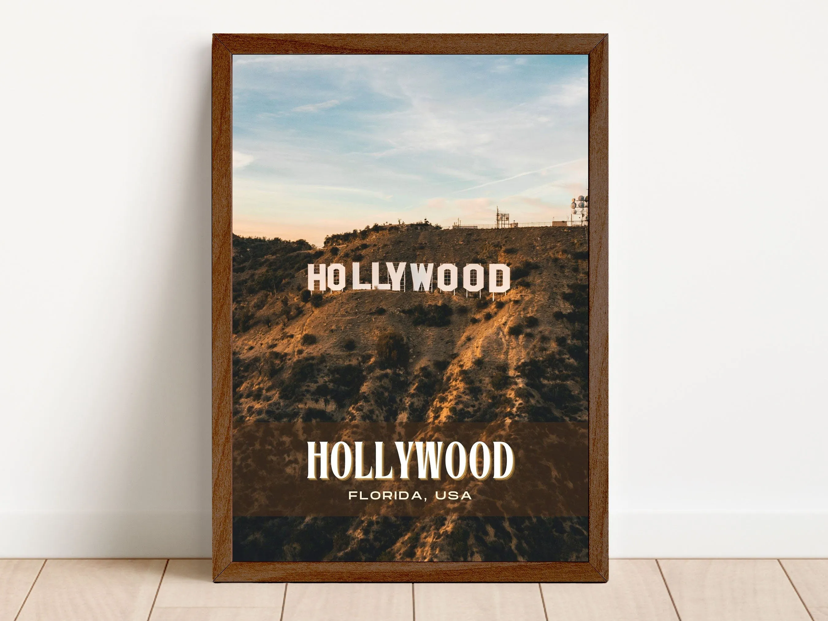 Hollywood Retro Wall Art, Florida, USA