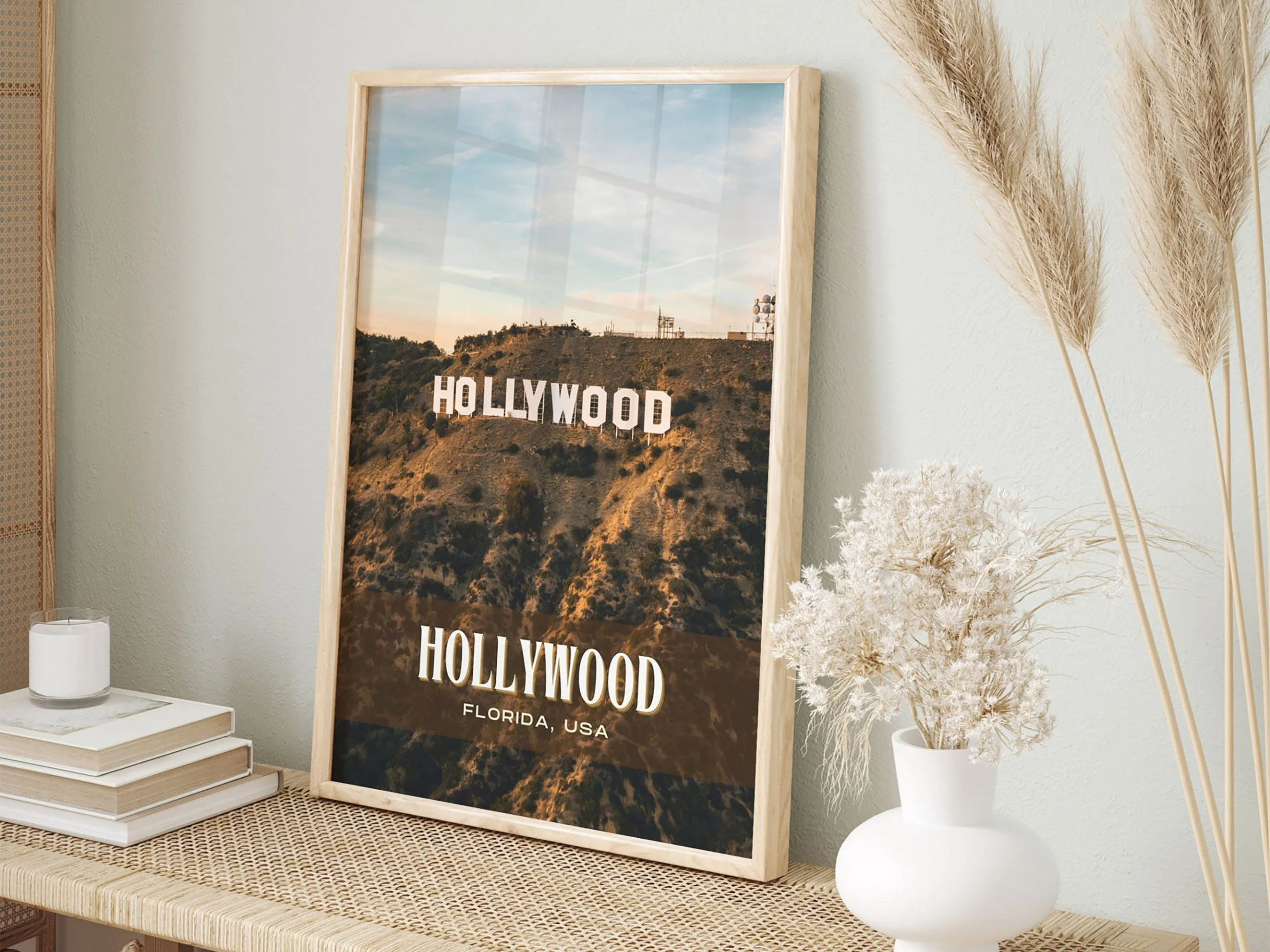 Hollywood Retro Wall Art, Florida, USA