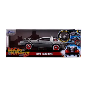 HOLLYWOOD RIDES Back to the Future – Delorean Time Machine 1/24 DIE-CAST Vehicle