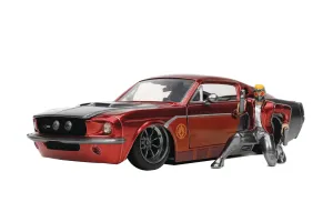 HOLLYWOOD RIDES GOTG 67 MUSTANG SHELBY W/STAR LORD 1/24 DIE-CAST VEH
