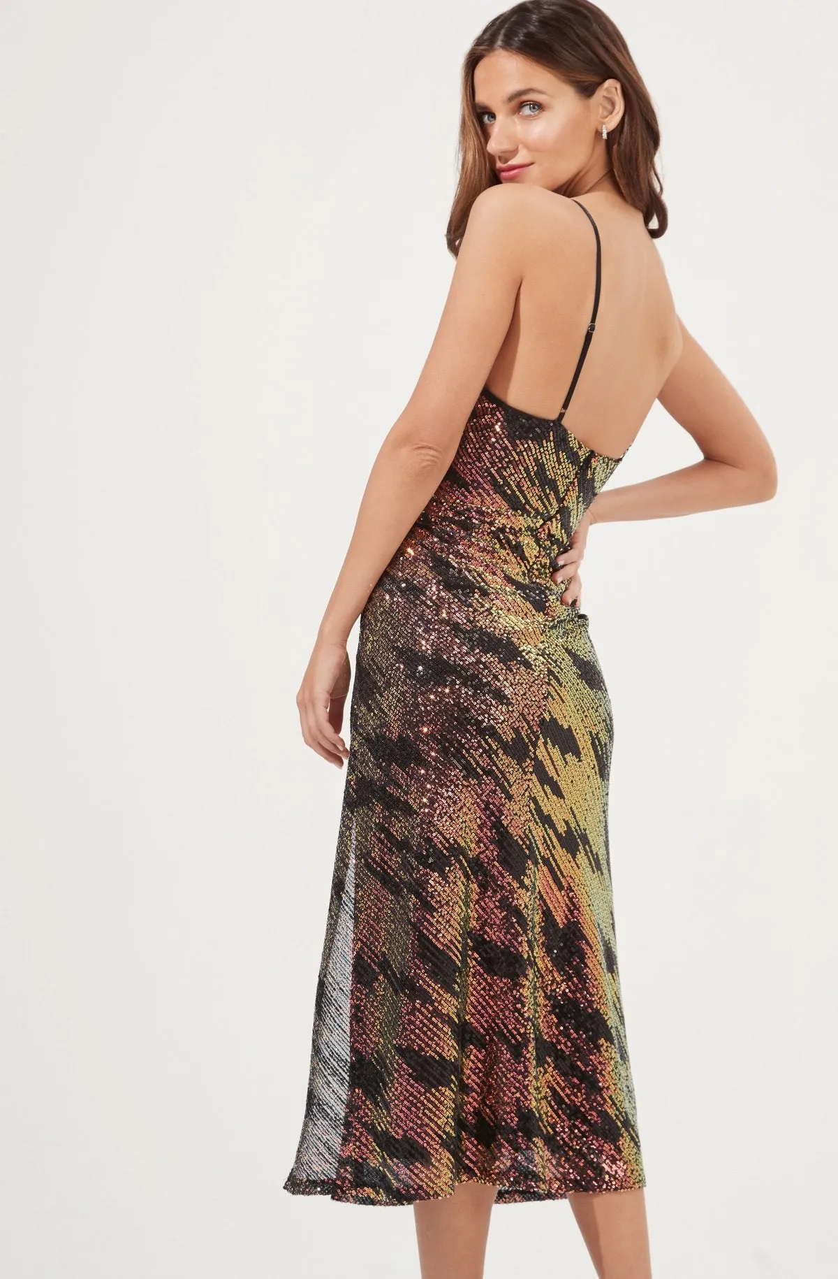 Hollywood Sequin Midi Dress