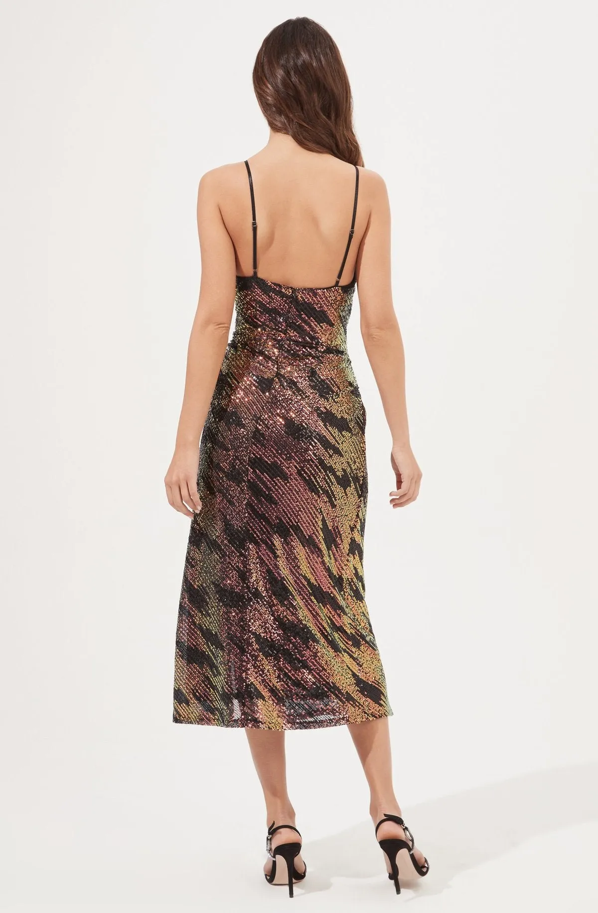 Hollywood Sequin Midi Dress