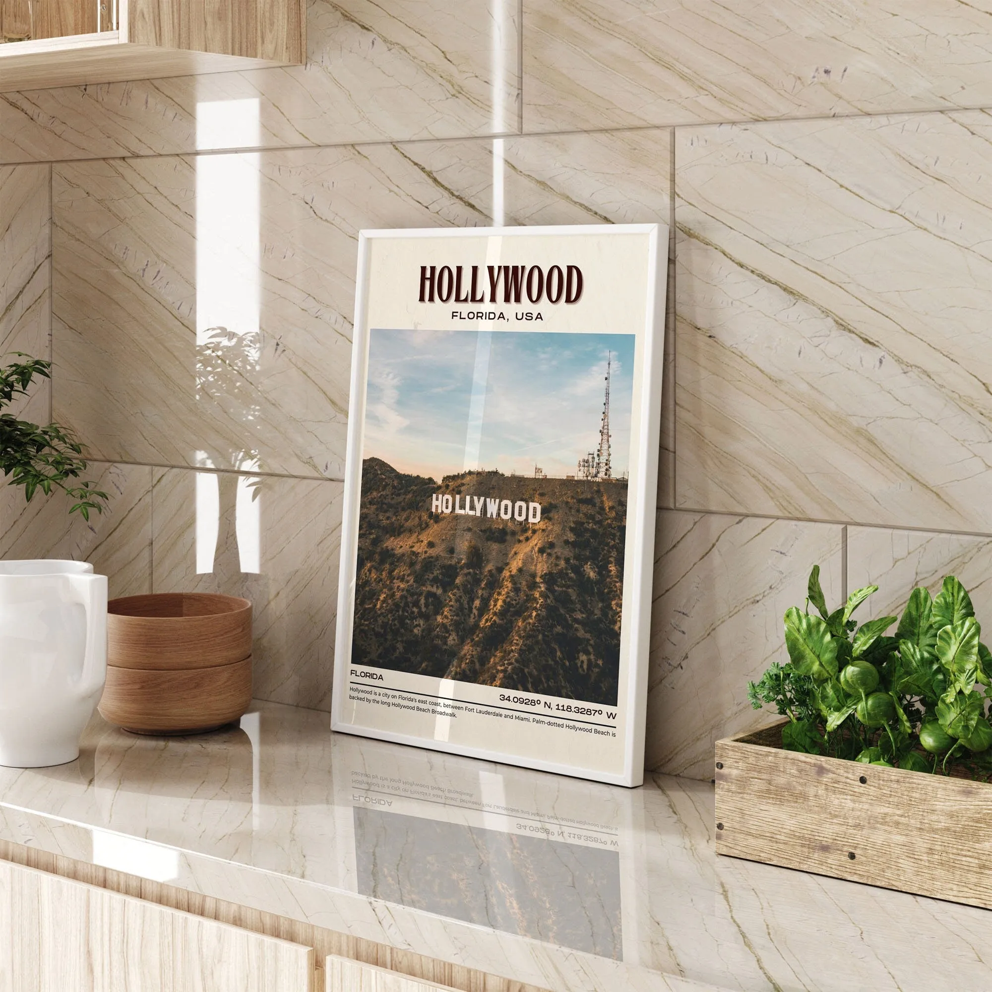 Hollywood Vintage Wall Art, Florida, USA