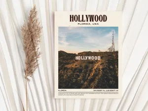 Hollywood Vintage Wall Art, Florida, USA