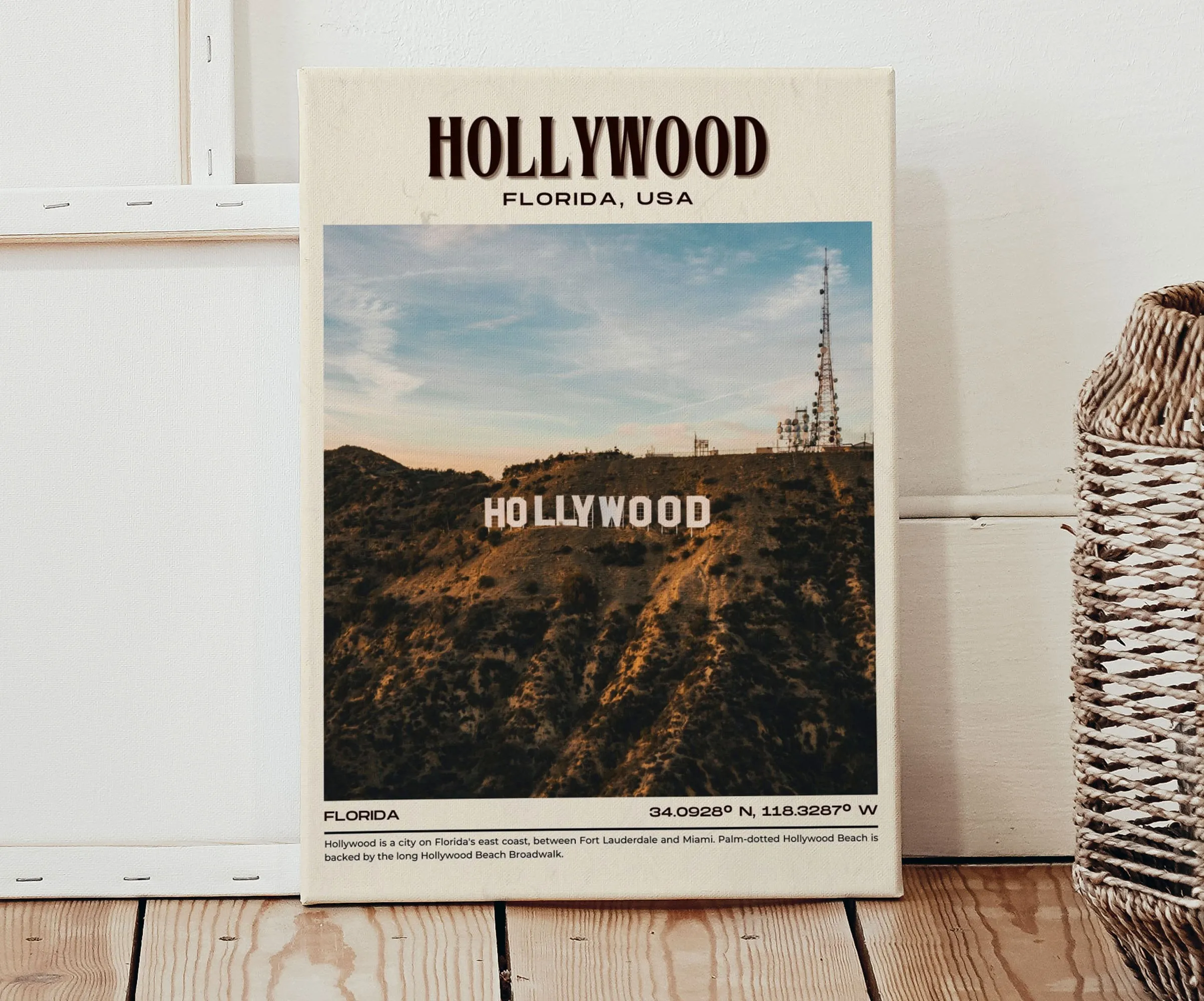 Hollywood Vintage Wall Art, Florida, USA