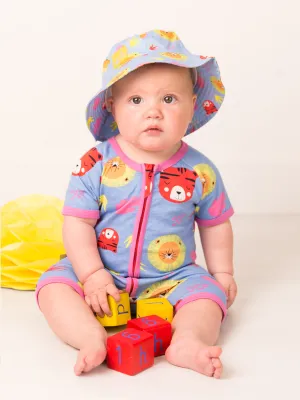 Hot Jungle Zip-Up Romper