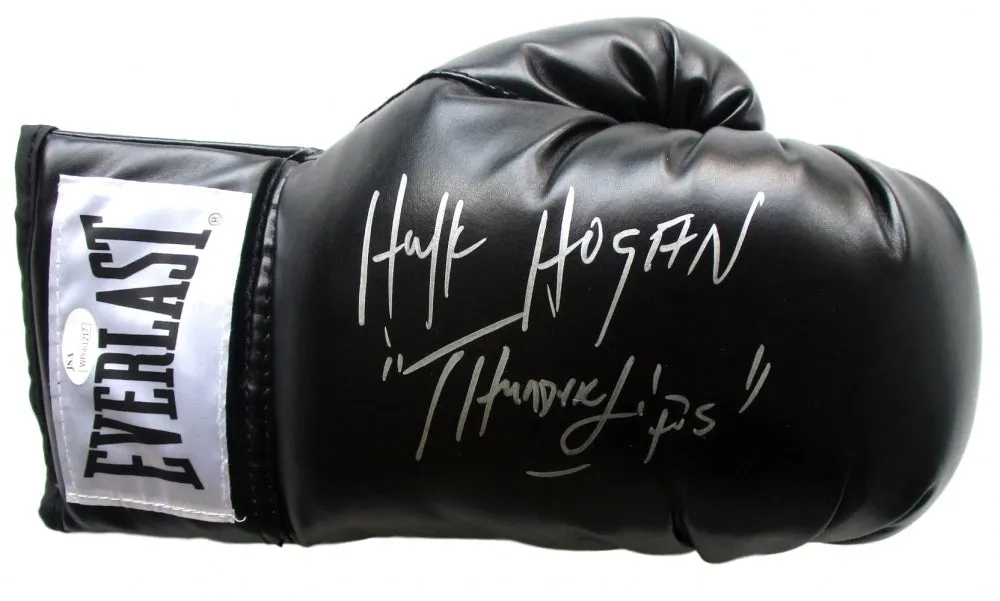 Hulk Hogan Signed Everlast Boxing Glove Inscribed "Thunder Lips" (JSA COA)