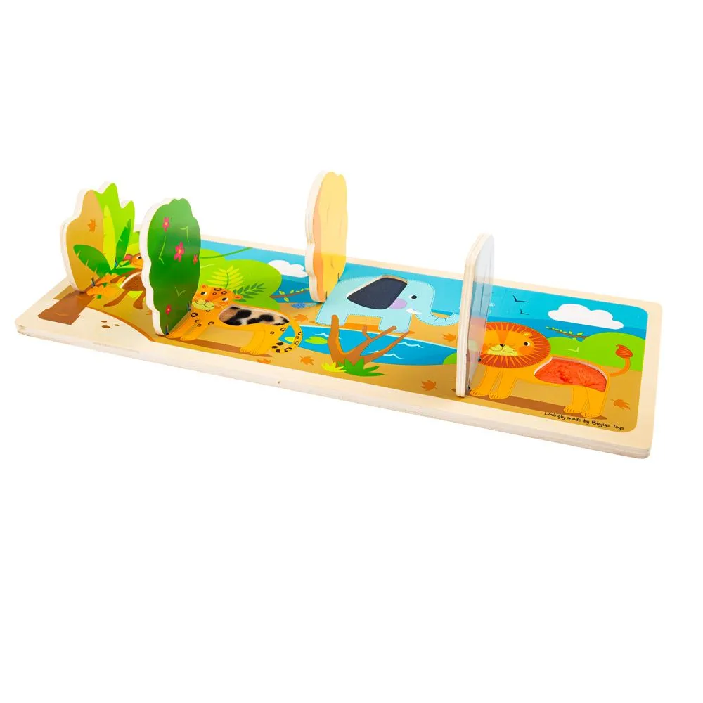 IN THE JUNGLE SENSORY BOARD