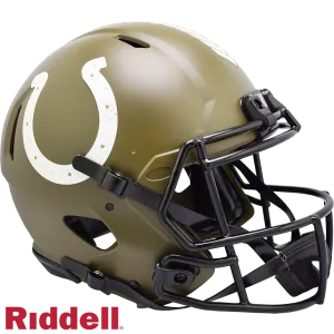 Indianapolis Colts Helmet Riddell Authentic Full Size Speed Style Salute To Service