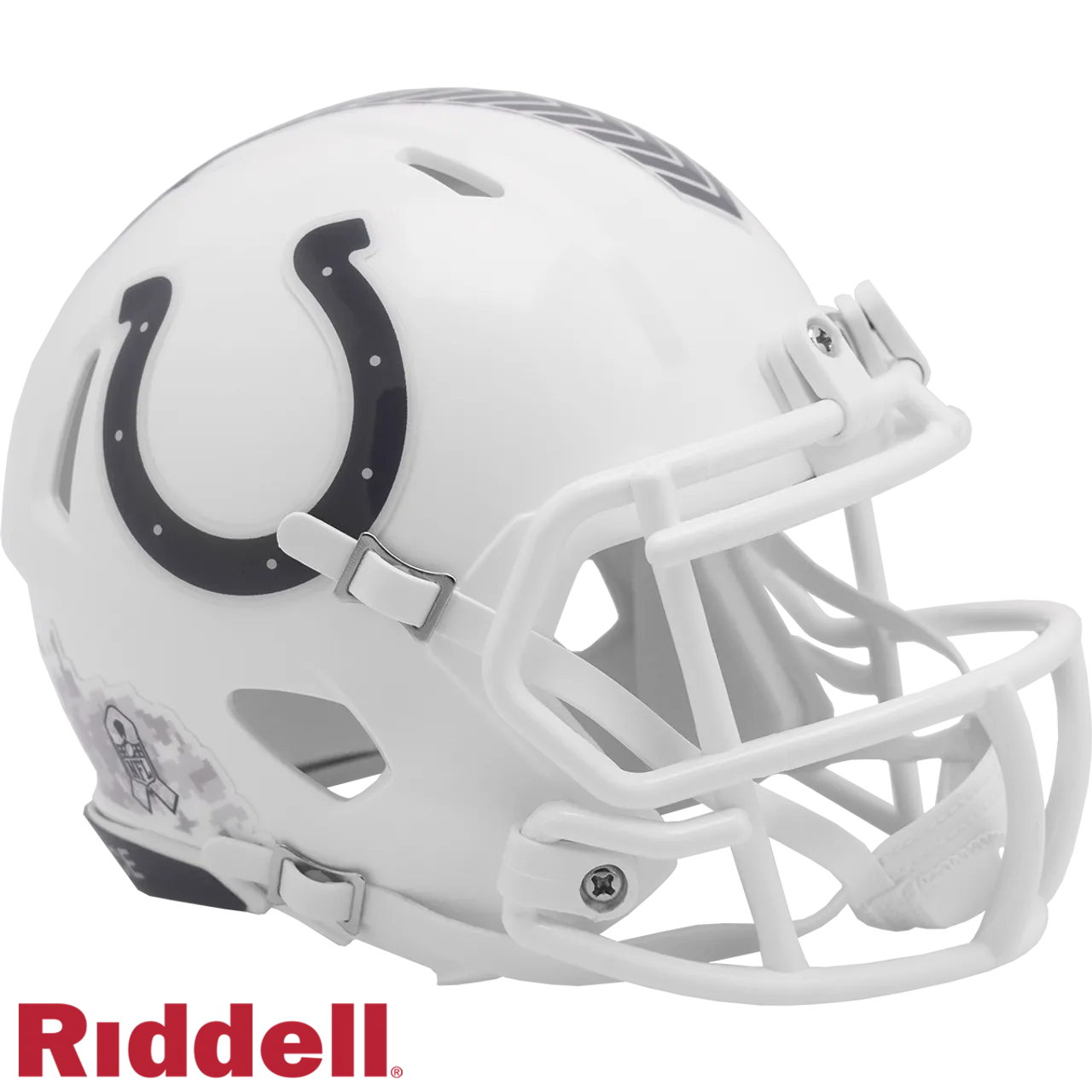 Indianapolis Colts Helmet Riddell Replica Mini Speed Style Salute To Service 2024