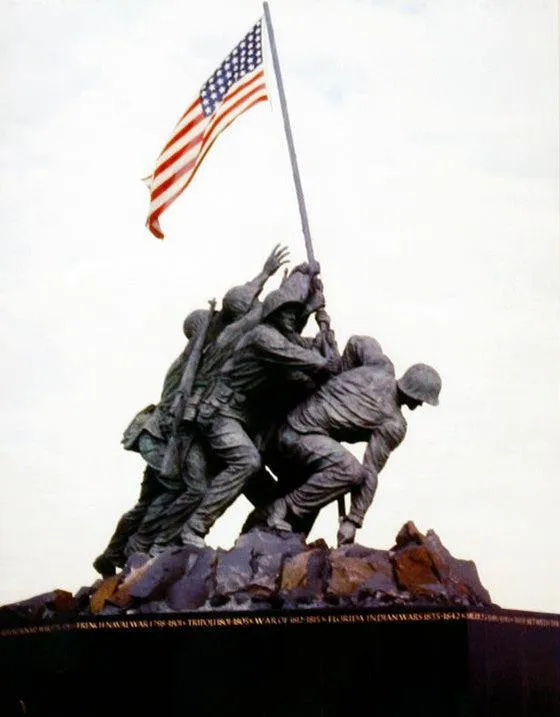 Iwo Jima Memorial Flag Raising