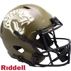 Jacksonville Jaguars Helmet Riddell Replica Full Size Speed Style Salute To Service