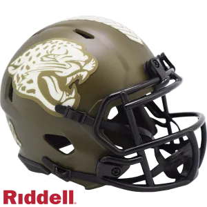 Jacksonville Jaguars Helmet Riddell Replica Mini Speed Style Salute To Service
