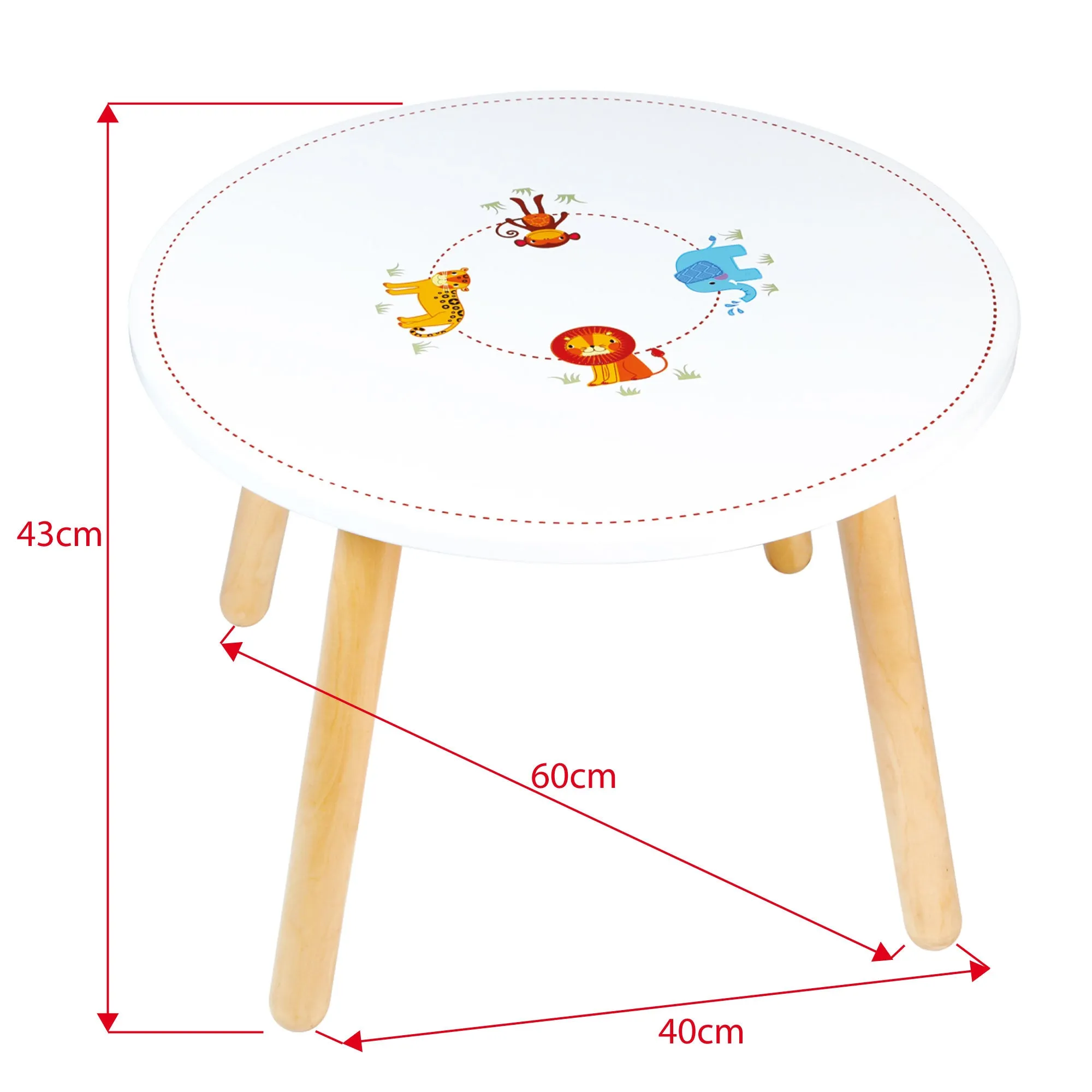 Jungle Animal Table