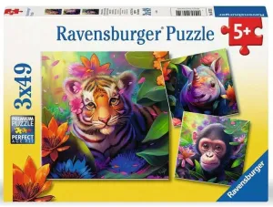Jungle Babies 3x49pc Puzzle