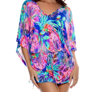 JUNGLE FEVER - Cabana V Neck Dress
