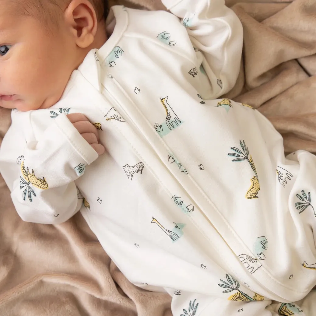 Jungle Friends Zipper Sleepsuit