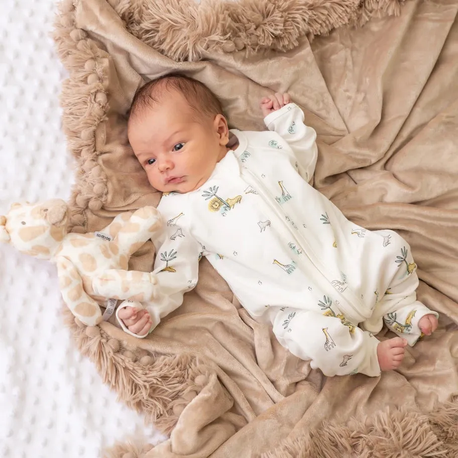 Jungle Friends Zipper Sleepsuit