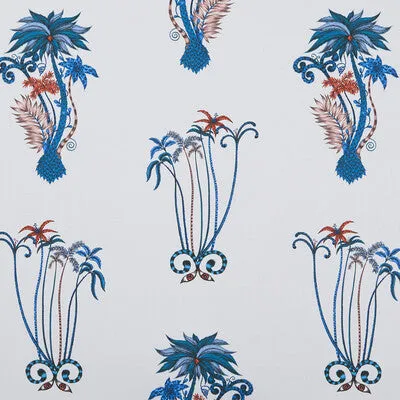 Jungle Palms-Blue