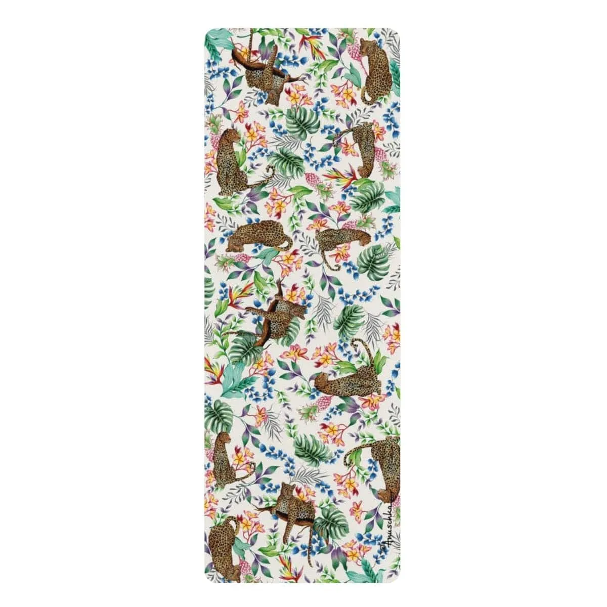 Jungle Queen Ivory Rubber Yoga Mat