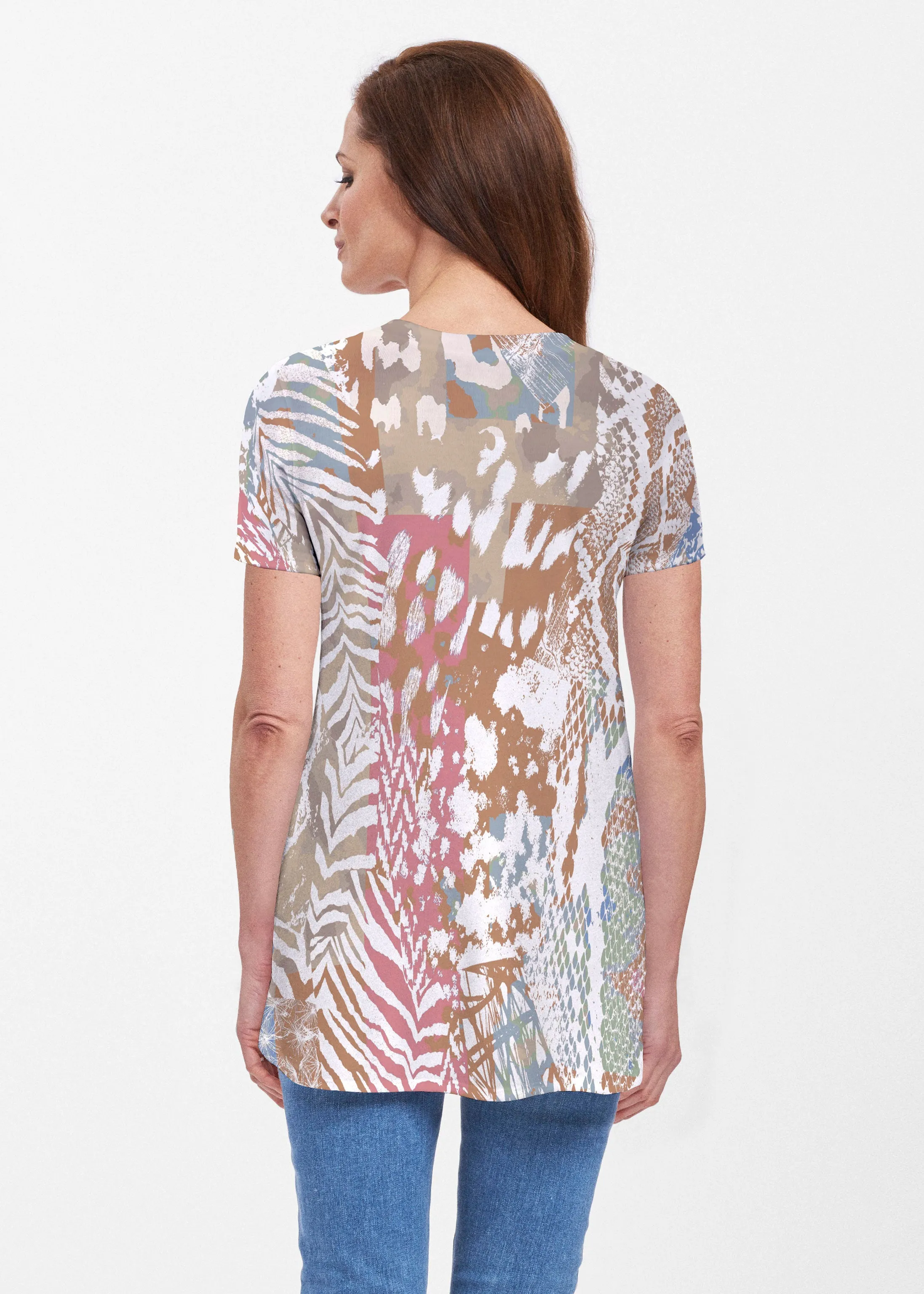 Jungle Warrior (7849) ~ Butterknit Short Sleeve Tunic