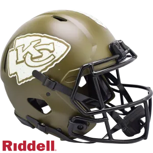 Kansas City Chiefs Helmet Riddell Authentic Full Size Speed Style Salute To Service