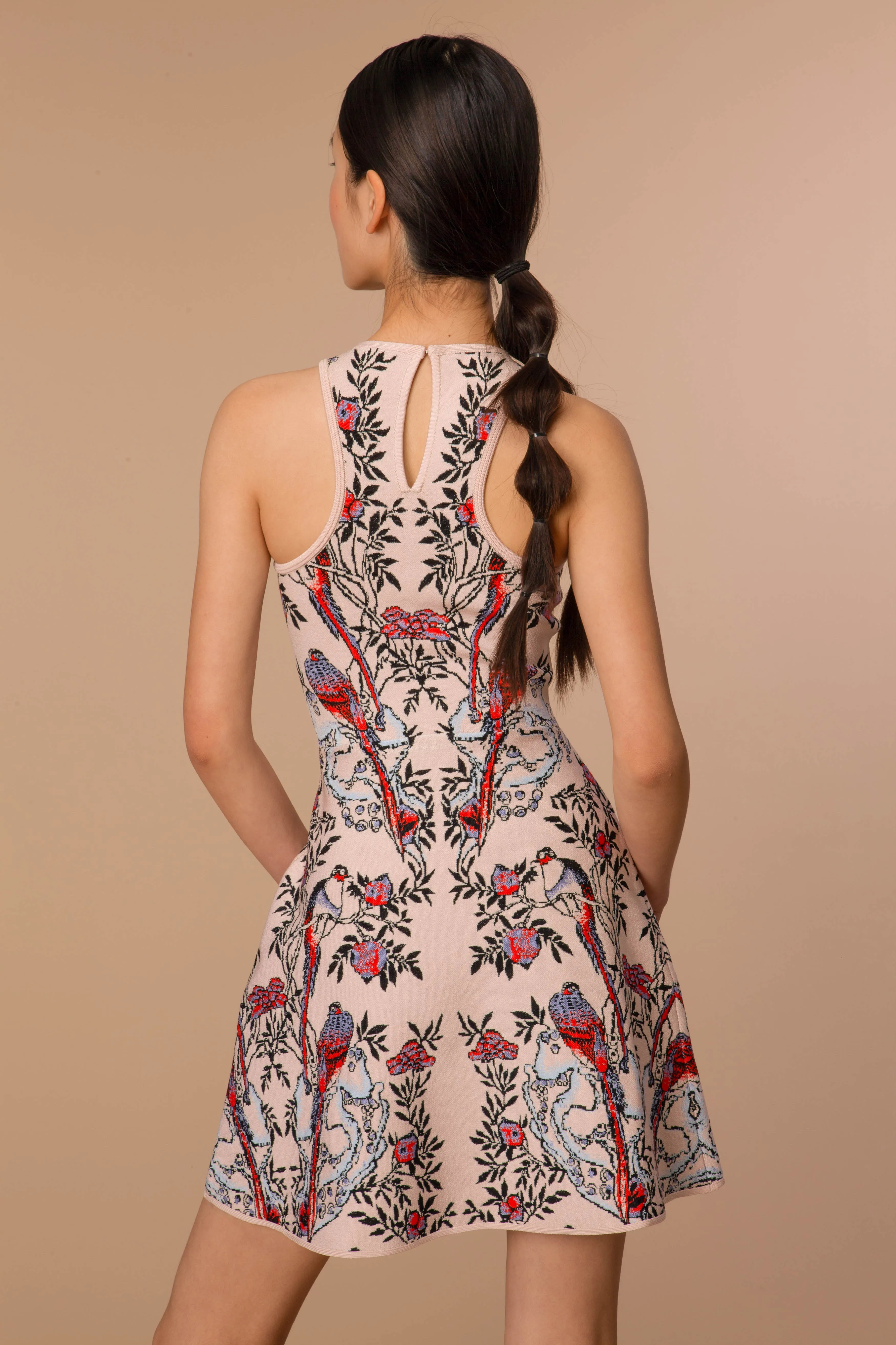 Kim Fit & Flare Dress in Nude