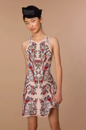 Kim Fit & Flare Dress in Nude