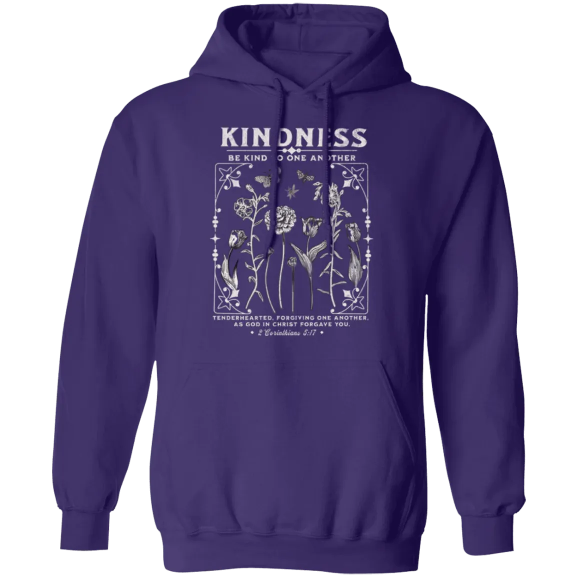 Kindness Hoodie - Christian Design - Be Kind to One Another - Gildan